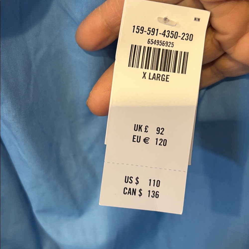 Abercrombie and fitch XL Light Blue Ruched Strap Maxi Dress - Picture 10 of 16